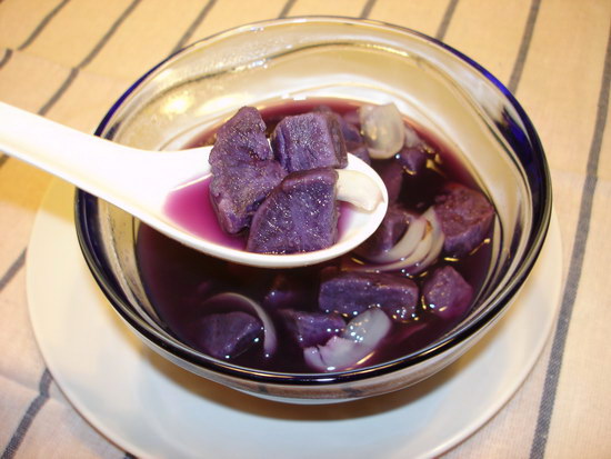 紫薯百合甜汤